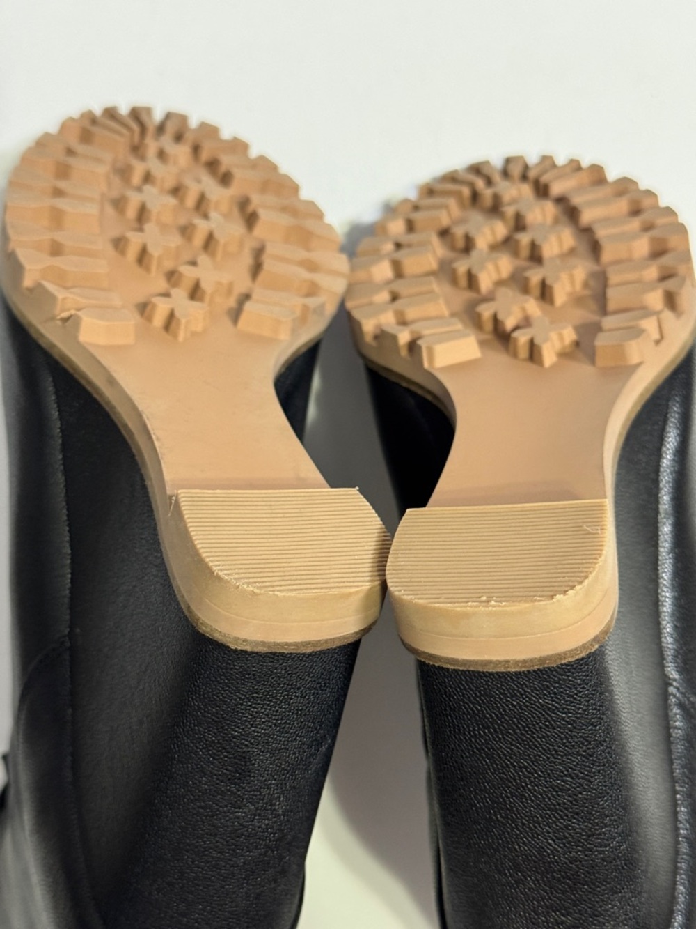 Linea Paolo SASHA | Women's High Wedge Peep Toe Transitional Bootie Black Sz. 8M - Picture 8 of 10